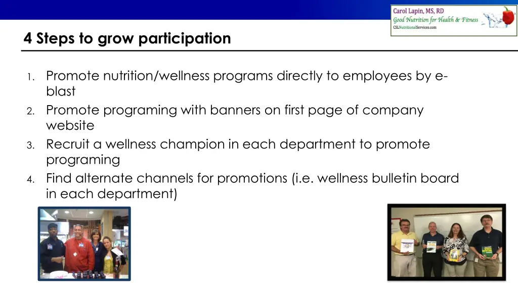 4 steps to grow participation
