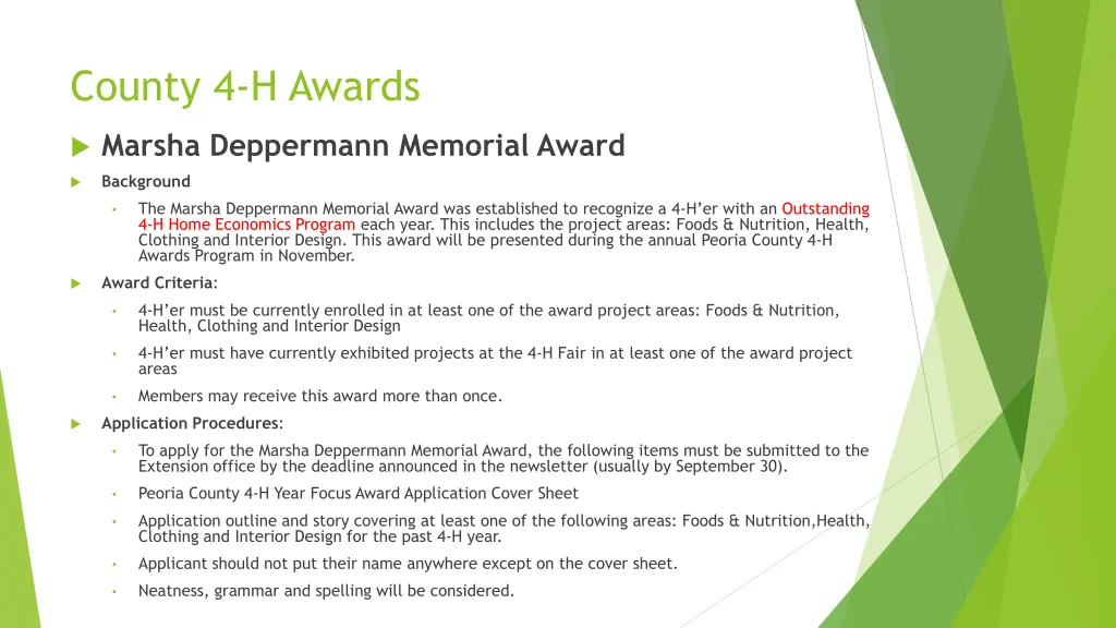 county 4 h awards 4
