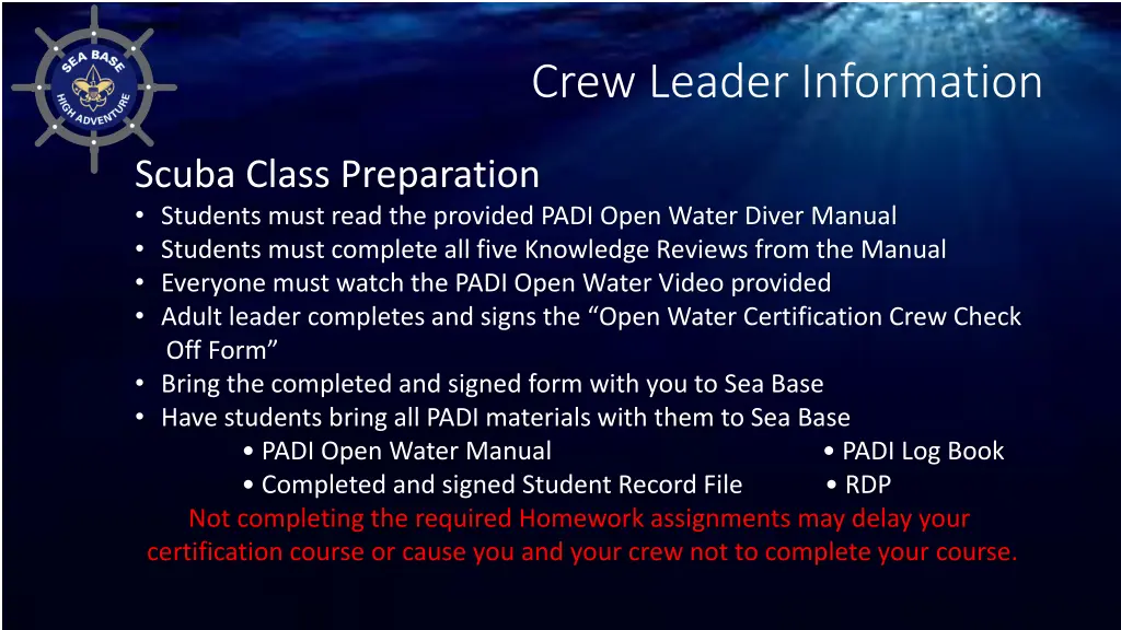 crew leader information 1