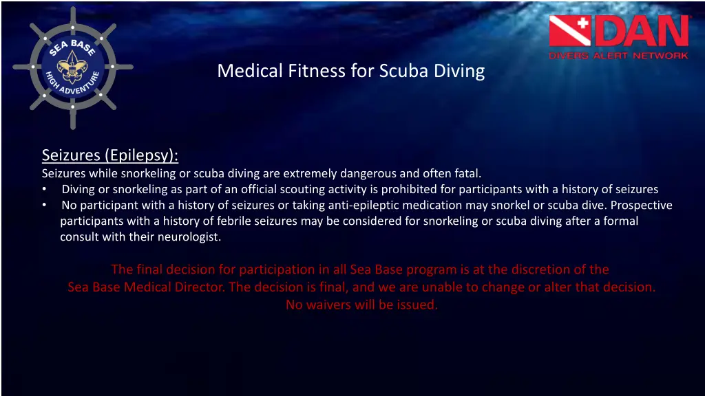 medical fitness for scuba diving 2