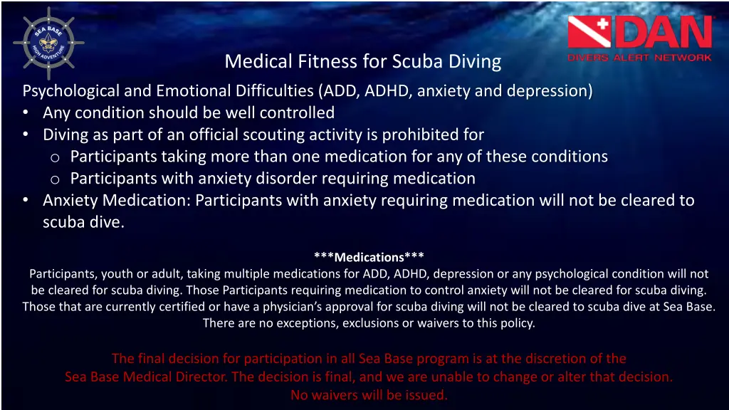 medical fitness for scuba diving 4