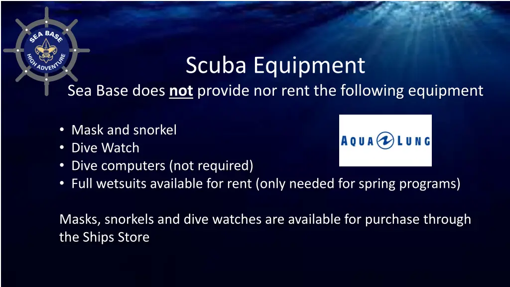 scuba equipment 1