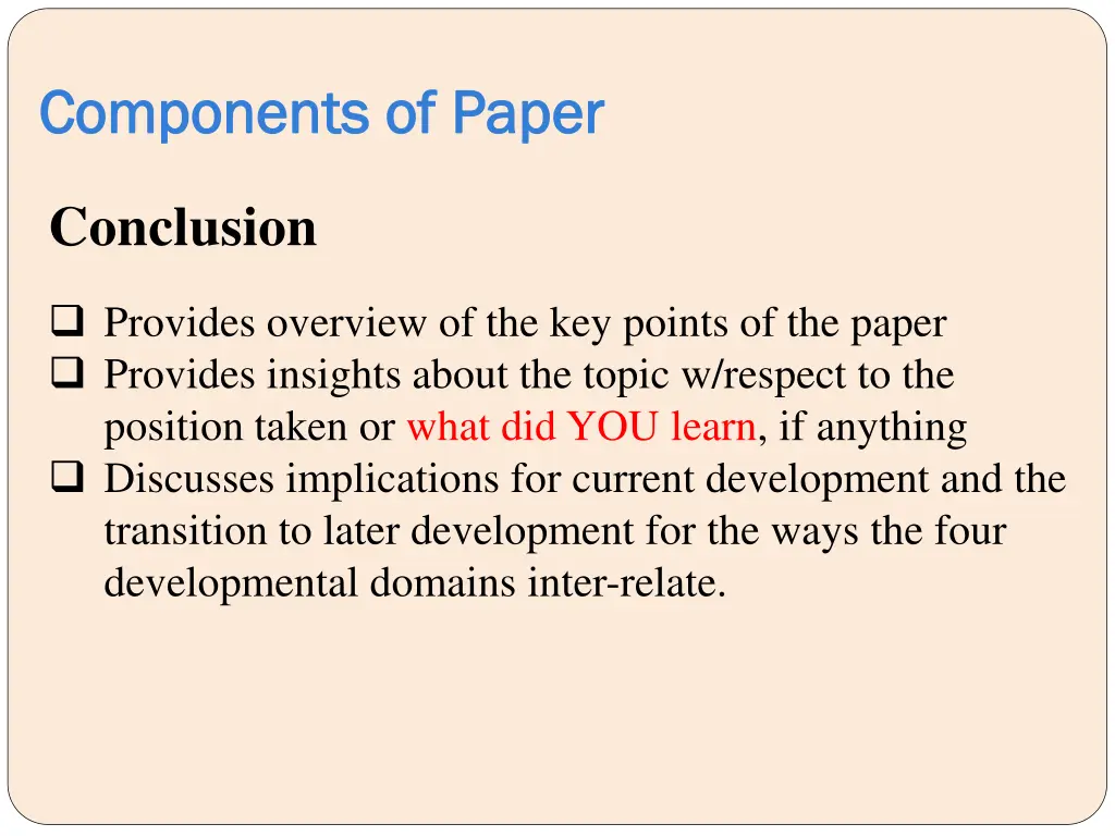 components of paper components of paper 2