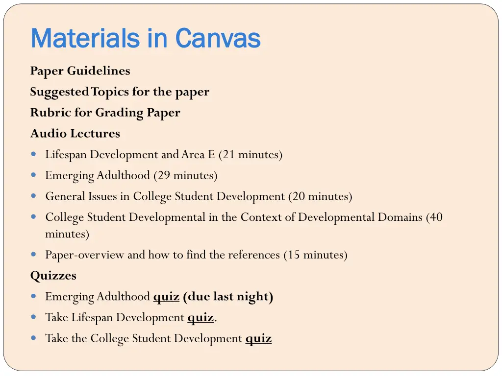 materials in canvas materials in canvas