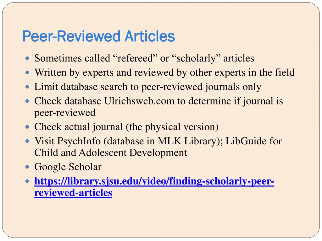 peer peer reviewed articles reviewed articles