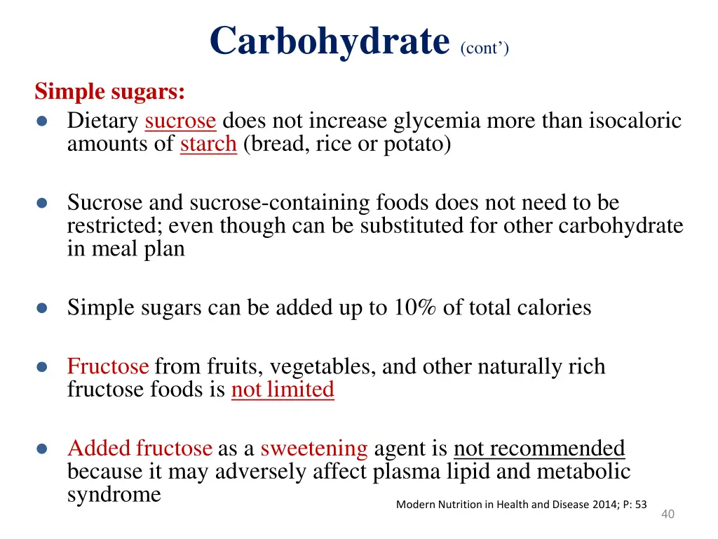 carbohydrate cont