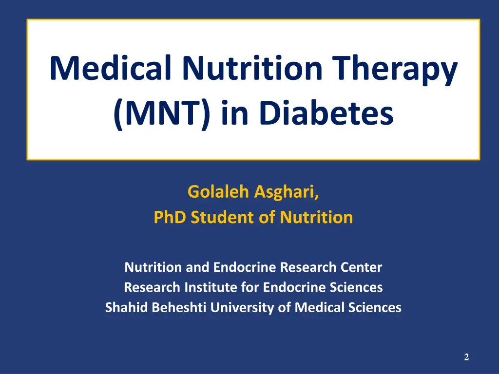medical nutrition therapy mnt in diabetes