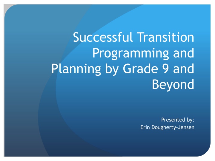 successful transition programming and planning