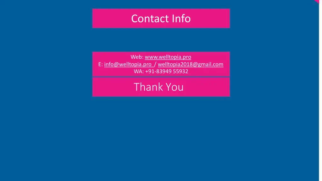 contact info