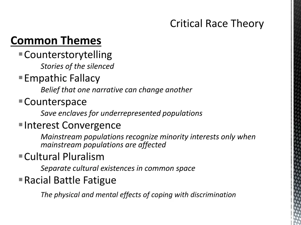 critical race theory