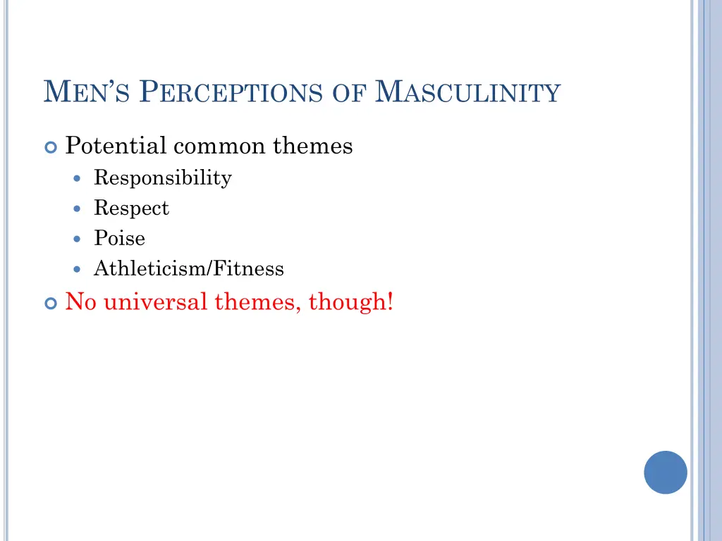 m en s p erceptions of m asculinity 1