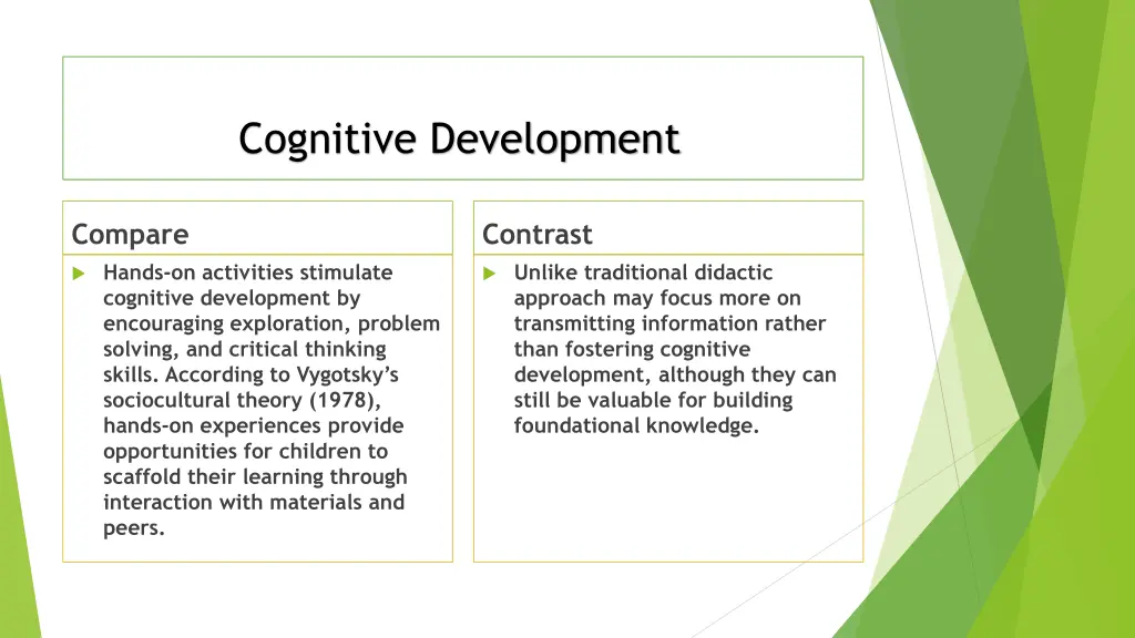 cognitive development