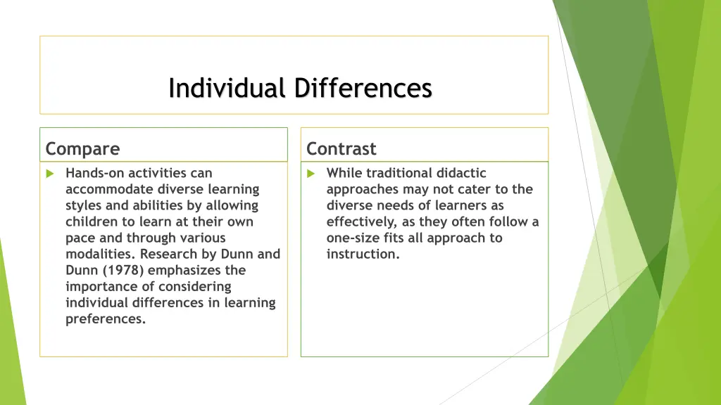 individual differences