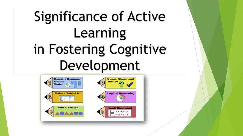 significance of active learning in fostering