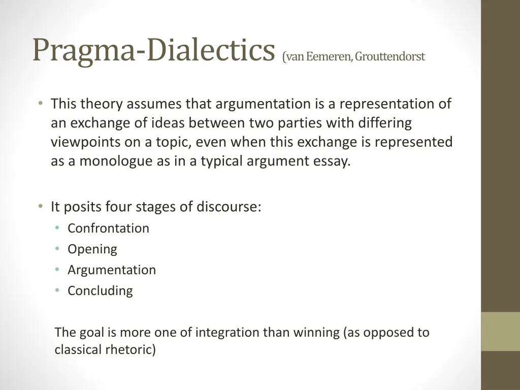 pragma dialectics van eemeren grouttendorst