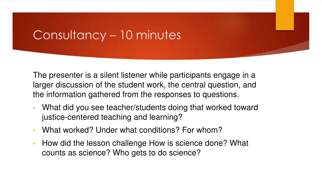 consultancy 10 minutes