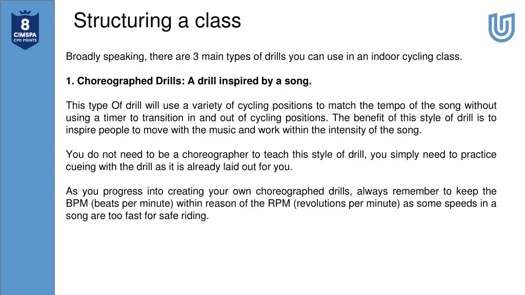 structuring a class 1