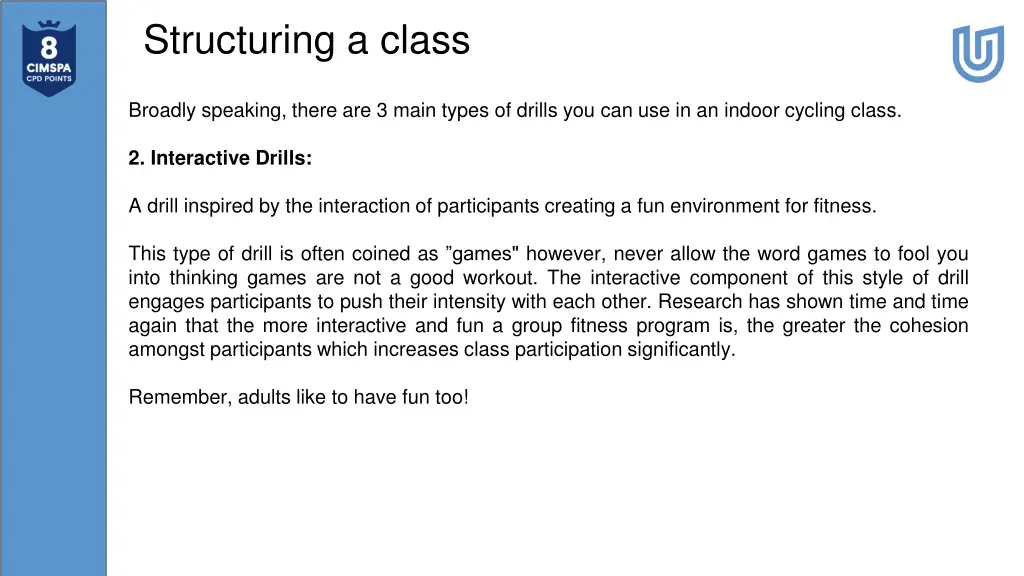 structuring a class 3
