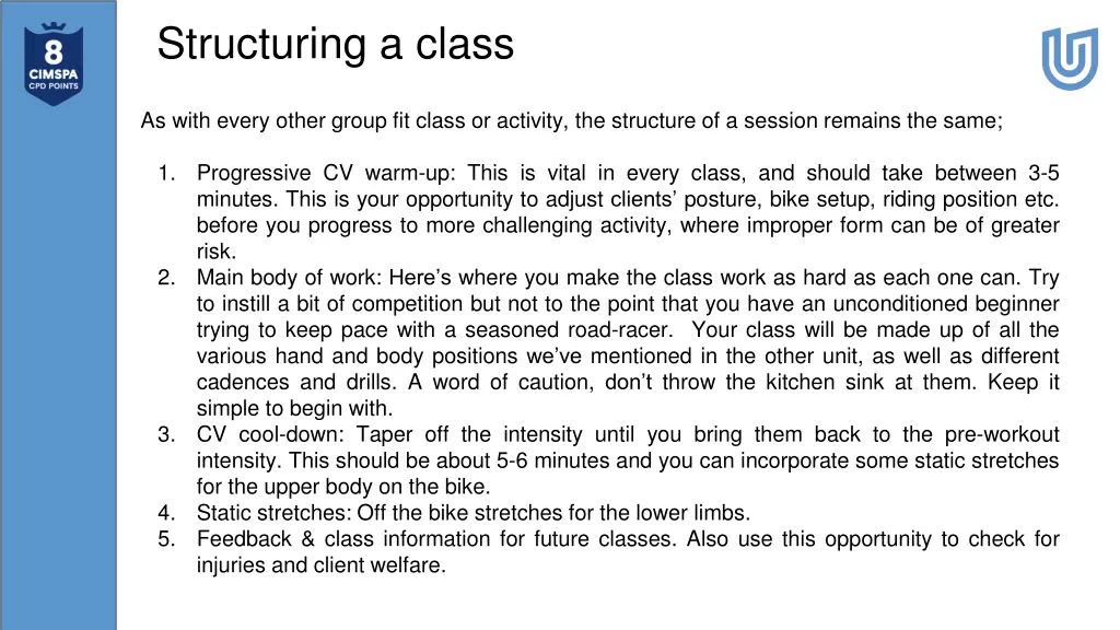 structuring a class 4
