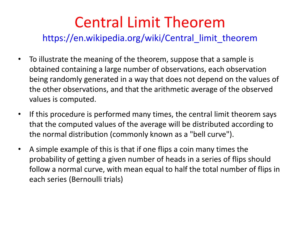 central limit theorem https en wikipedia org wiki 1