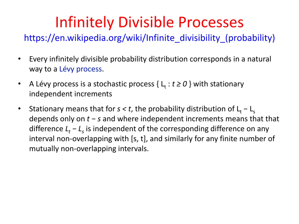 infinitely divisible processes https en wikipedia 1