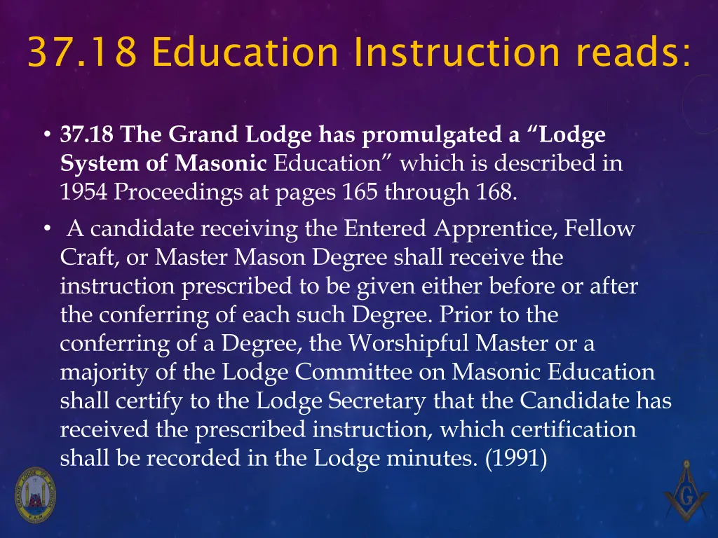37 18 education instruction reads
