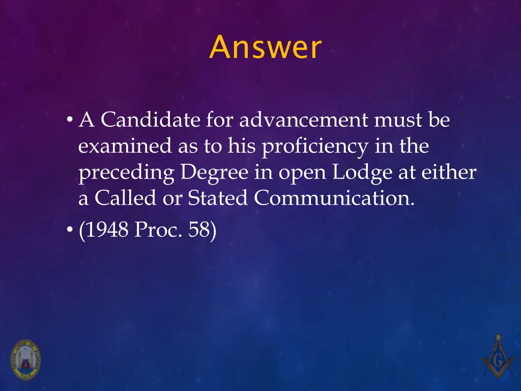 answer