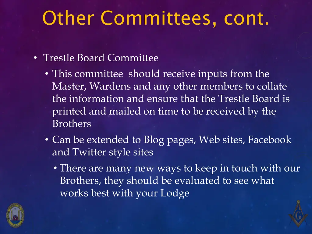 other committees cont 1