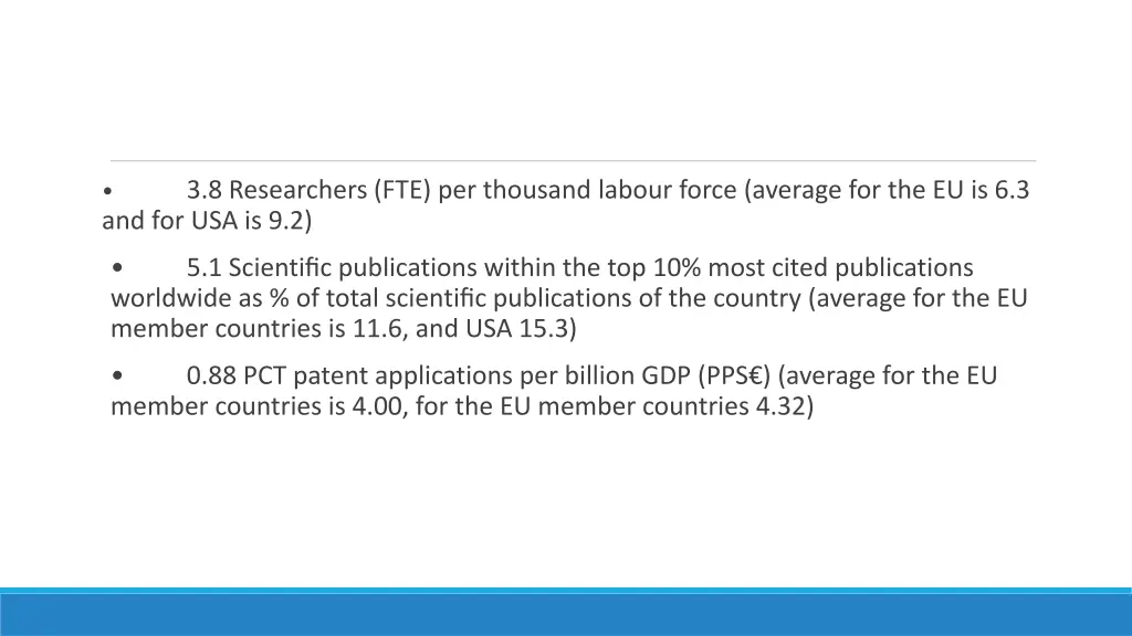 3 8 researchers fte per thousand labour force