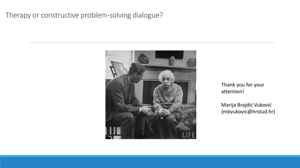 therapyorconstructiveproblem solvingdialogue
