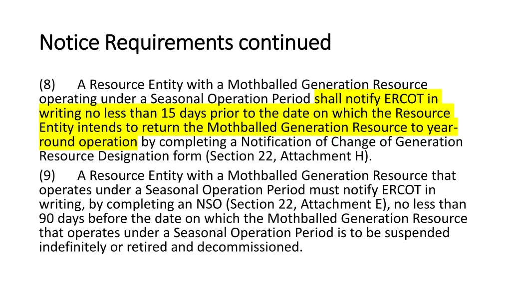 notice requirements continued notice requirements 1