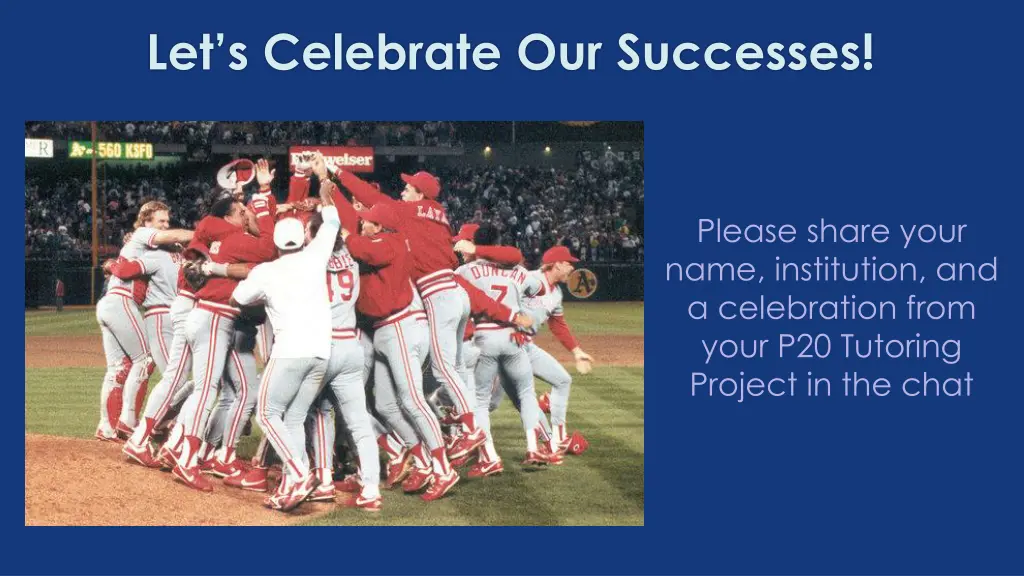 let s celebrate our successes