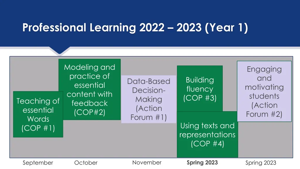 professional learning 2022 2023 year 1