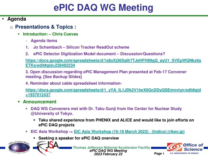 epic daq wg meeting