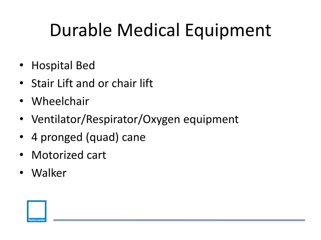 durable medical equipment