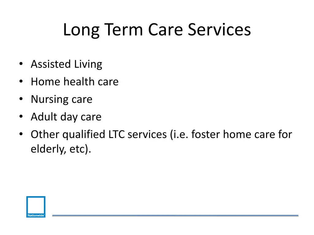 long term care services