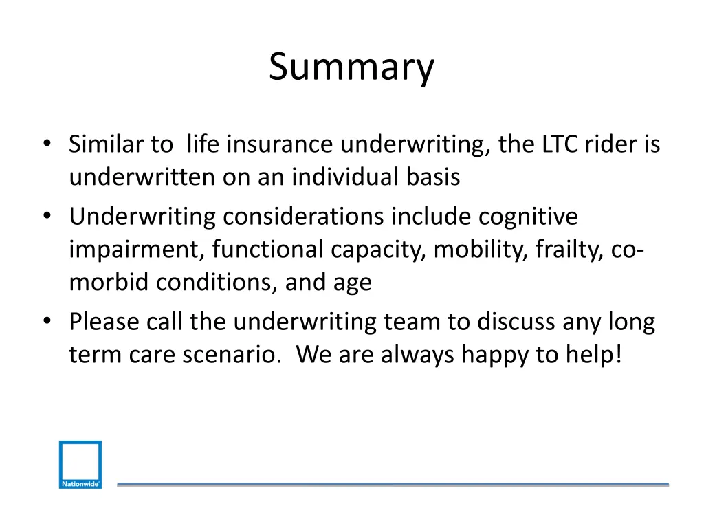 summary