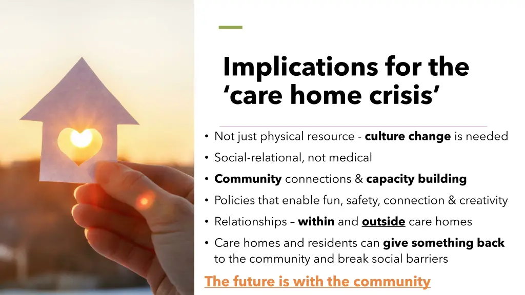 implications for the care home crisis