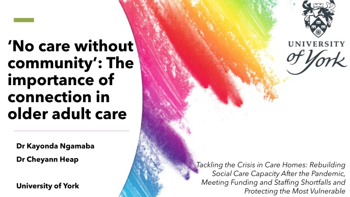 no care without community the importance