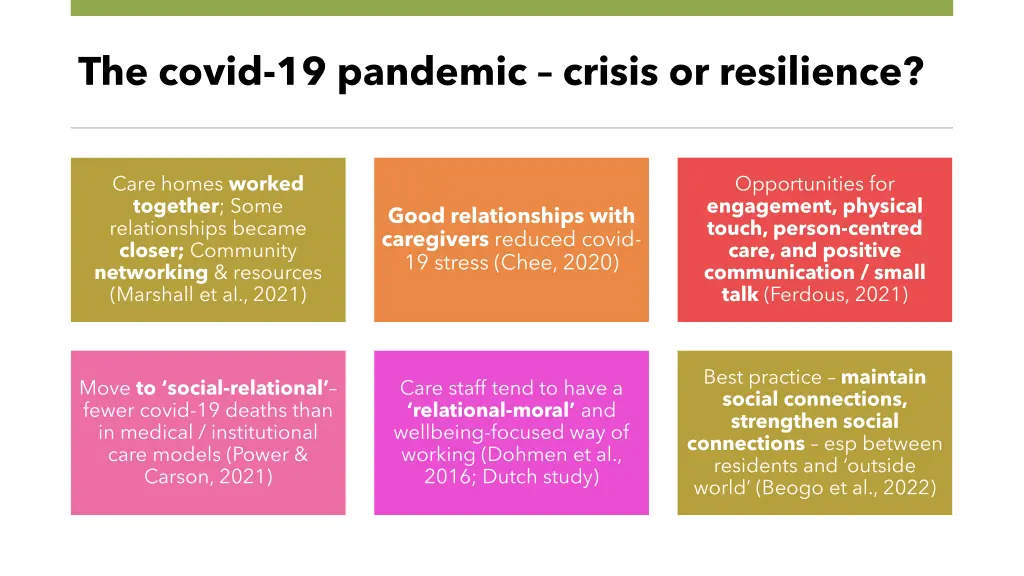 the covid 19 pandemic crisis or resilience