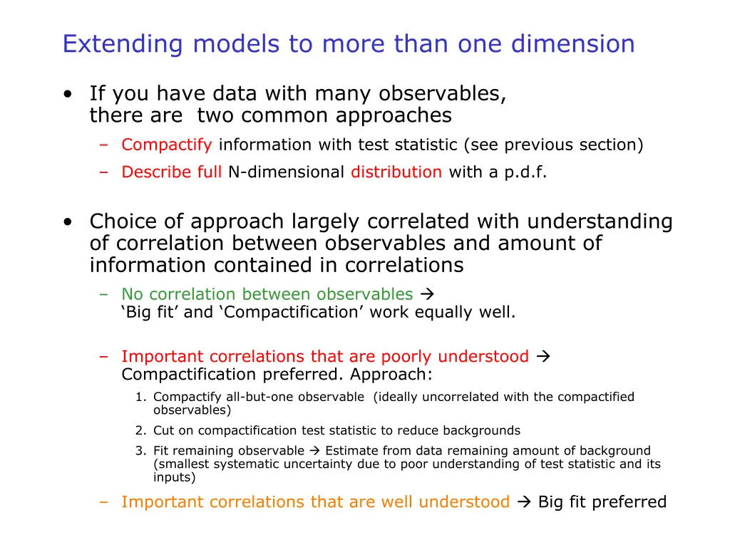 extending models to more than one dimension
