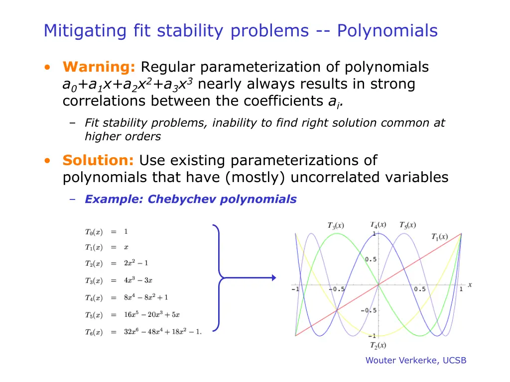 mitigating fit stability problems polynomials