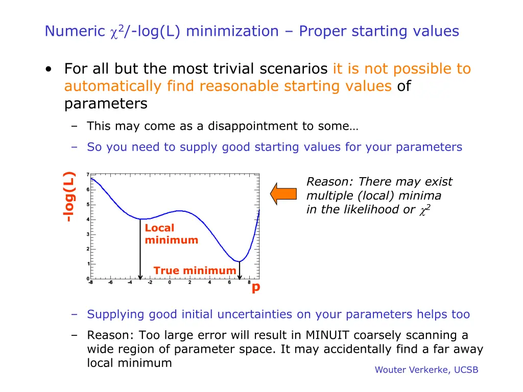 numeric 2 log l minimization proper starting