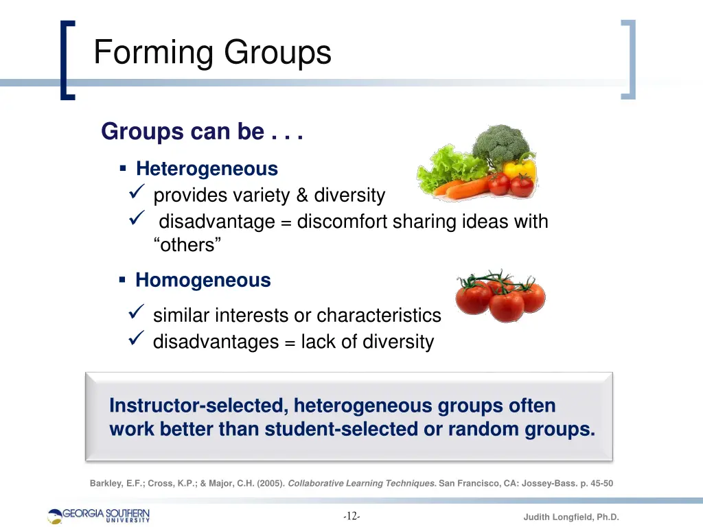 forming groups