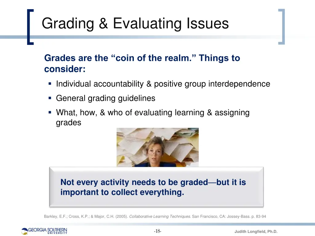 grading evaluating issues