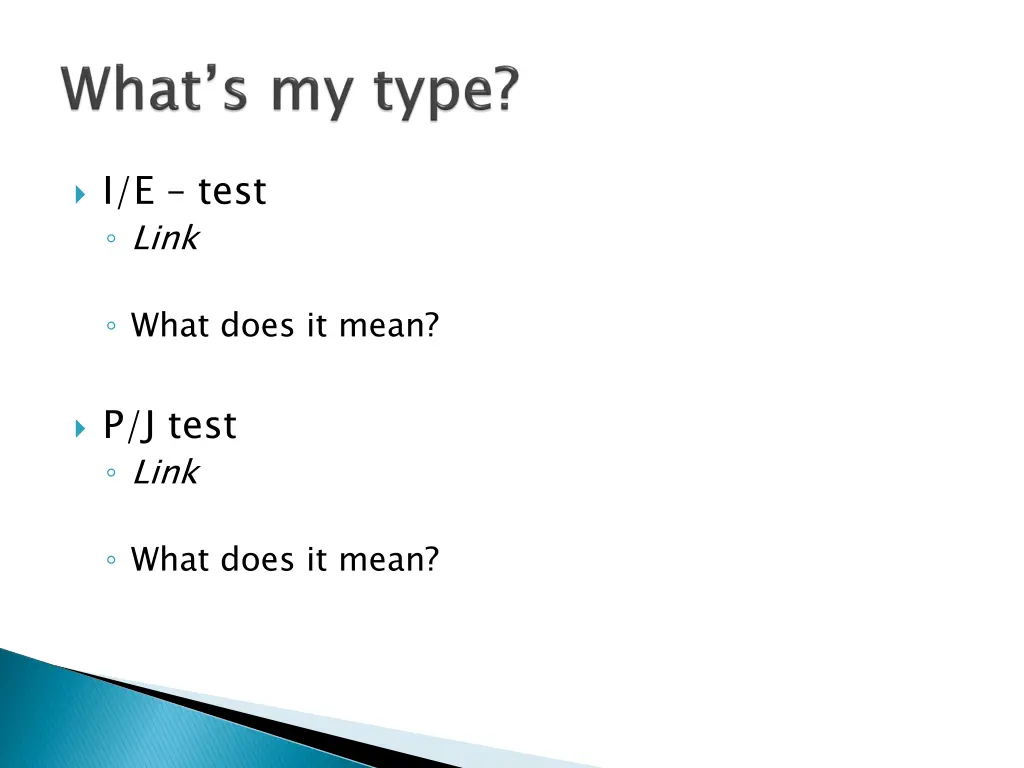 i e test link