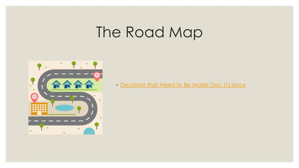 the road map