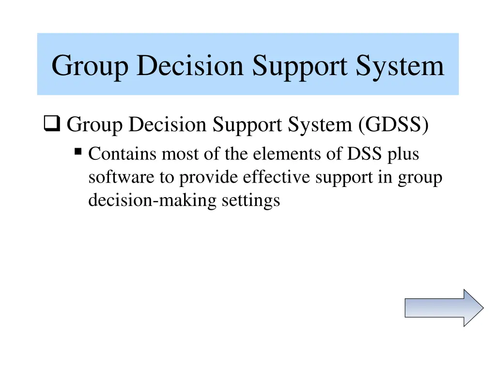 group decision support system