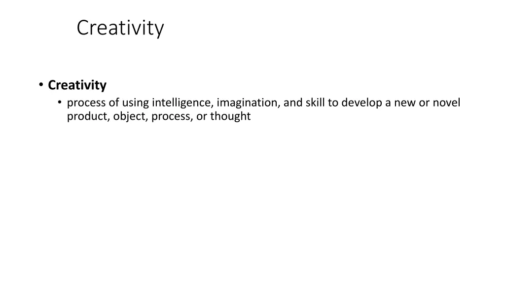 creativity