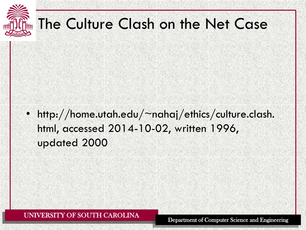 the culture clash on the net case